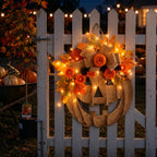 Wooden Pumpkin Halloween Door Sign/Hanging Decoration