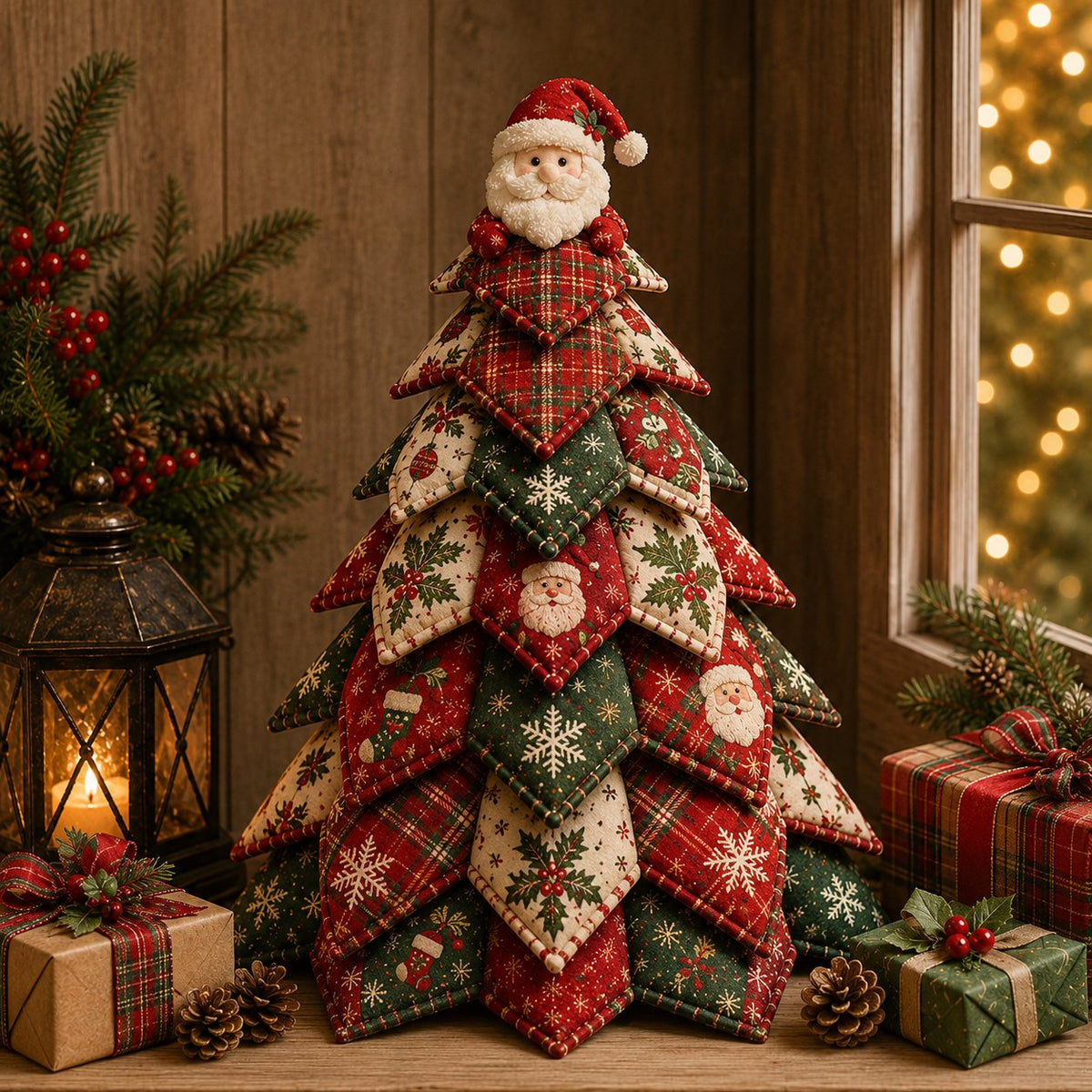 🦌 Classic Reindeer DIY Quilted Christmas Tree Kit