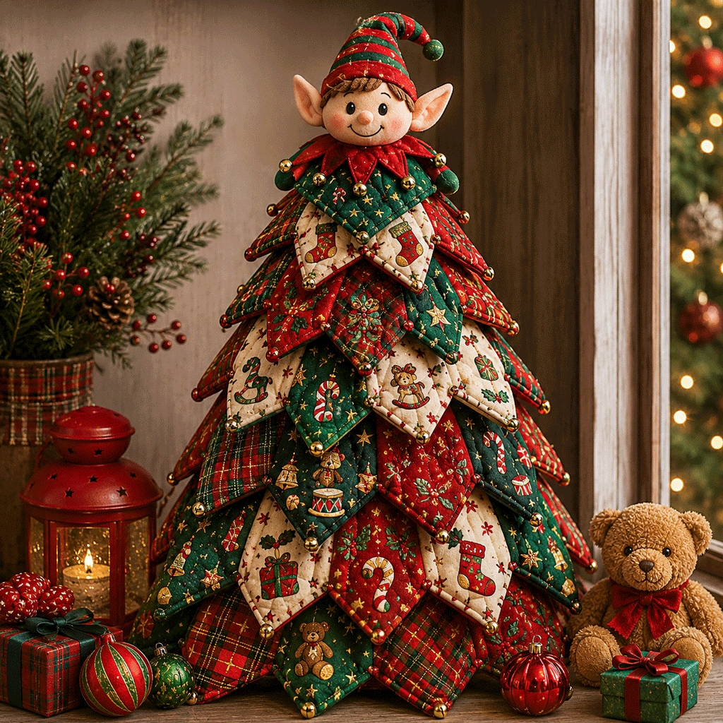 🧝 Christmas Elf DIY Quilted Christmas Tree Kit