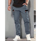 Men's Stretch Terry Work Pants – Casual Retro Fit | All-Season Daily Wear