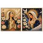 🙏 Divine Pearl Bead Virgin Mary Icon – A Peaceful DIY Faith Art Gift ✨