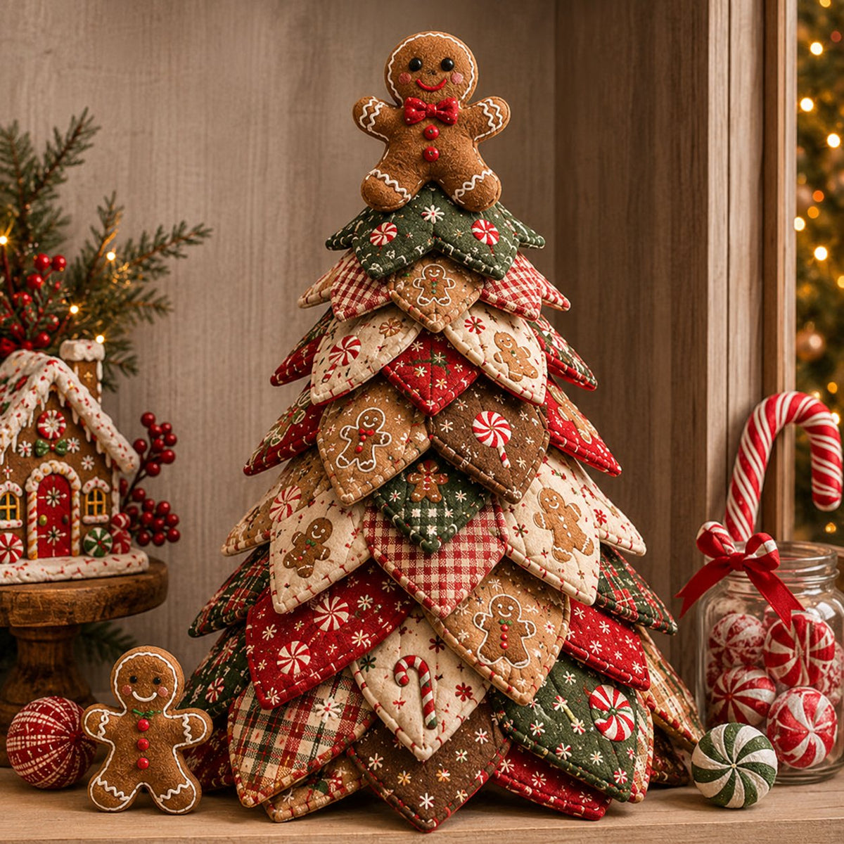 🎅 Santa Claus DIY Quilted Christmas Tree Kit