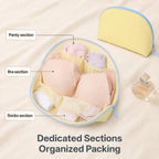 3-in-1 Travel Underwear Storage Bag | Bra Panties Socks Organizer Pouch, Waterproof Portable Underwear Storage Bag, Ideal for Daily Use, Trips and Business Travel