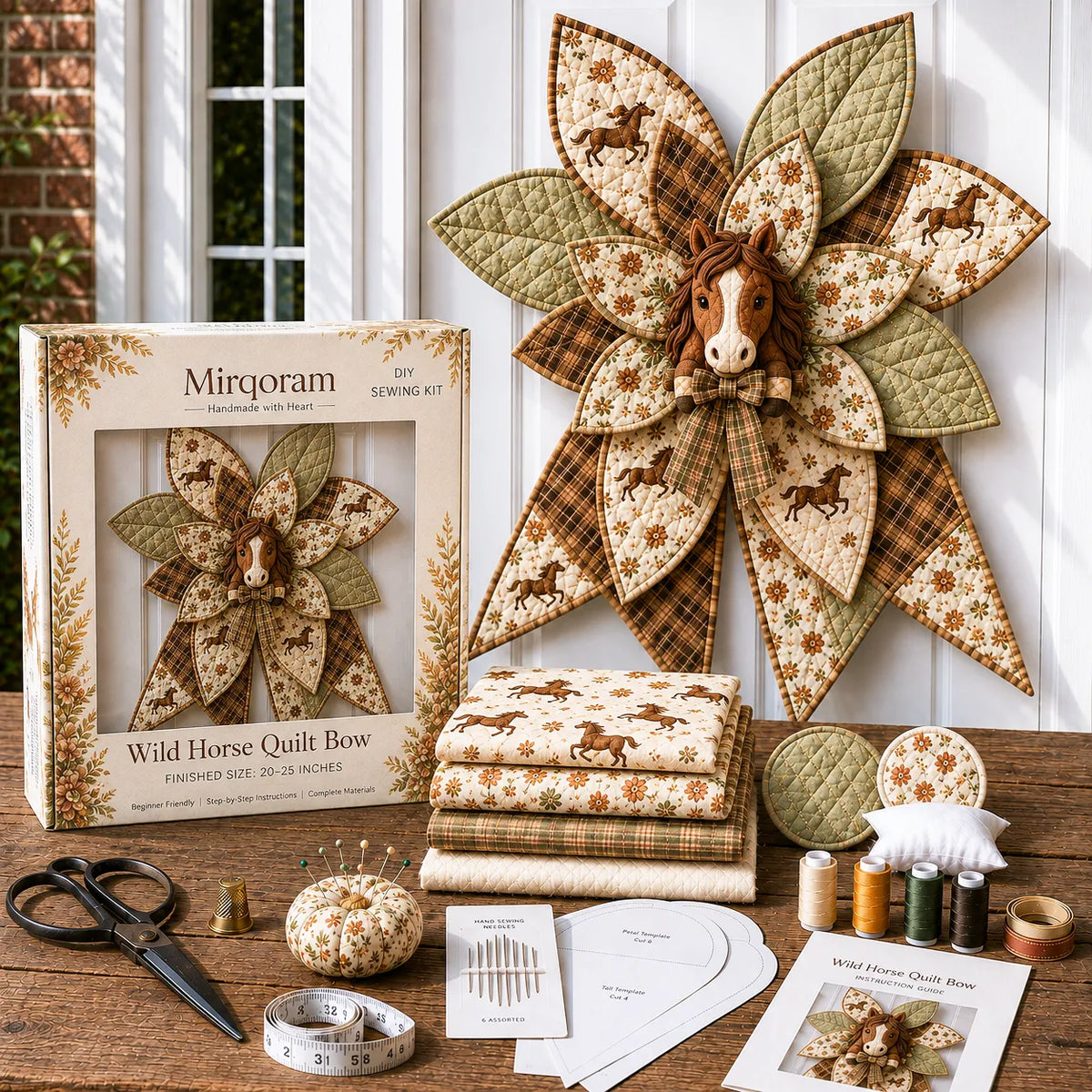 Dachshund - Handmade Quilted Door Bow DIY Sewing Kit