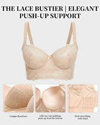 The Lace Bustier | Elegant Push-Up Support