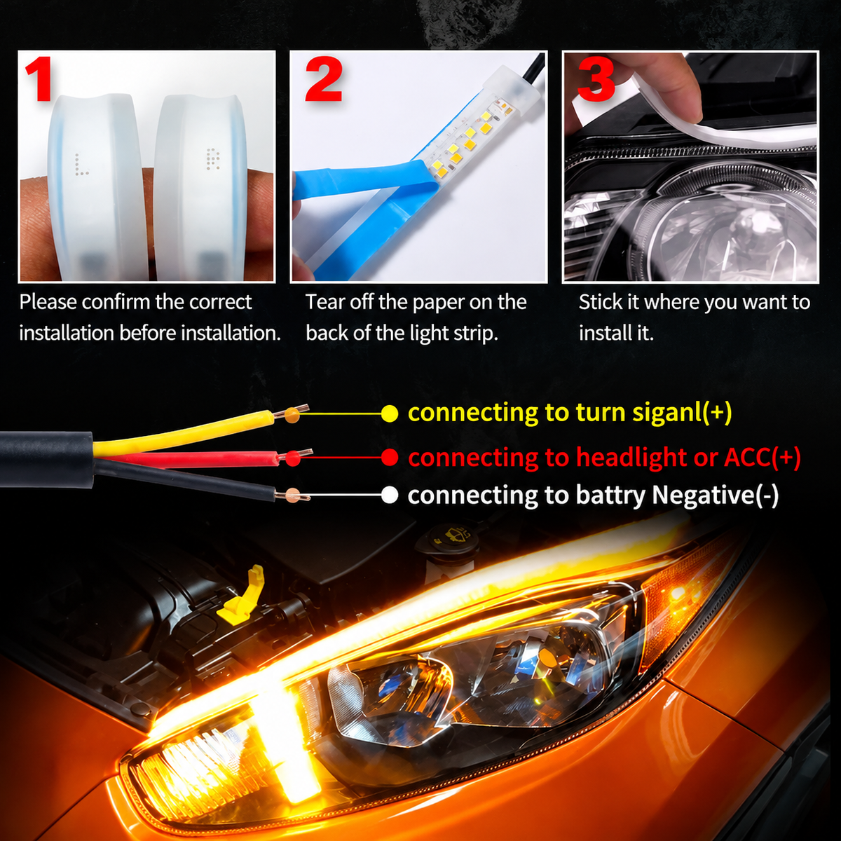 ⏳Limited-time 50% off⏰Flexible Car LED Flow Type Auto Signal Light (2 Pcs)🚗💡