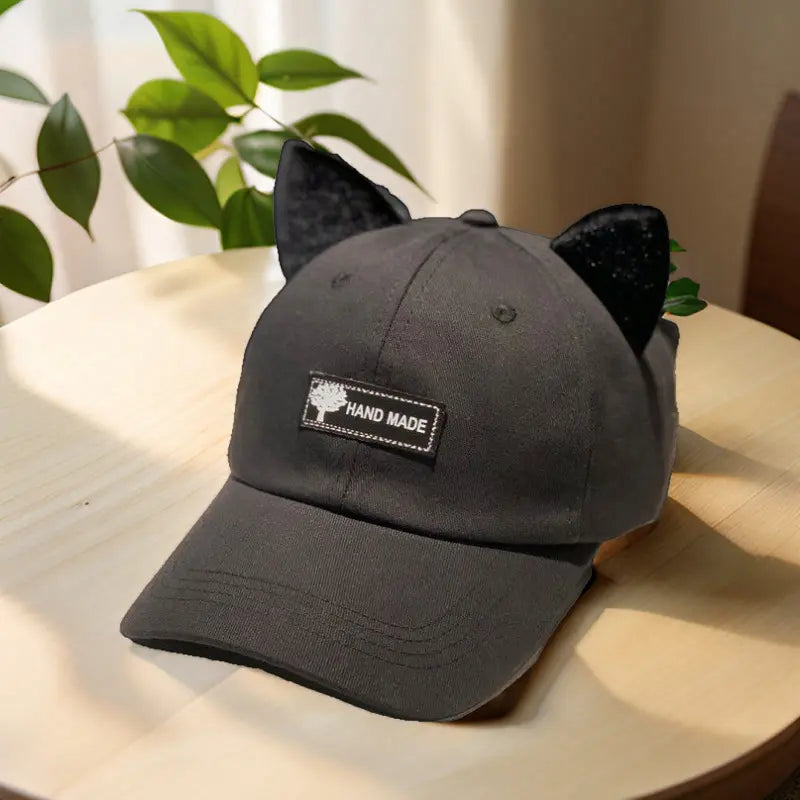 Men's Korean-Style Pilot Baseball Cap with Curved Visor