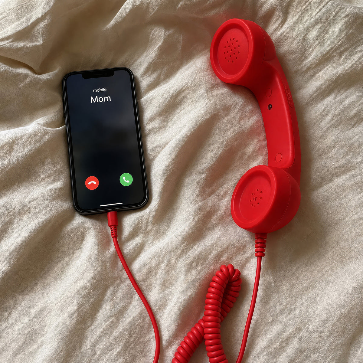 ☎️ Retro telephone handset with USB-C connection 📞