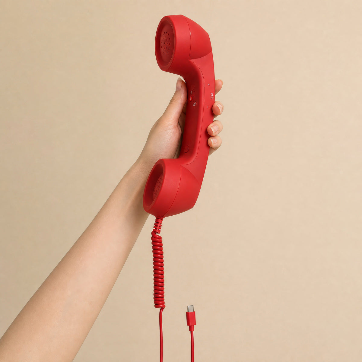 ☎️ Retro telephone handset with USB-C connection 📞