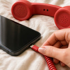 ☎️ Retro telephone handset with USB-C connection 📞