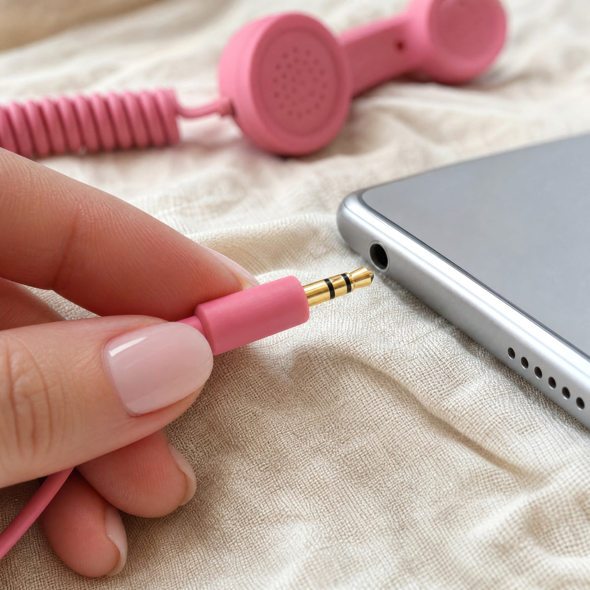 ☎️ Retro telephone handset with USB-C connection 📞