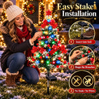 Last Day Promotion! 🔥 Solar Cedar Christmas Tree Lights| Festive Outdoor Holiday Decor ✅️