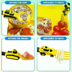Construction Vehicle Kids Utensil Set 🚜 | 3-Piece Feeding Set with Spoon, Fork & Storage Case | Soft Grip | Dishwasher Safe | Perfect for Travel & Home | Gift Set Utensils