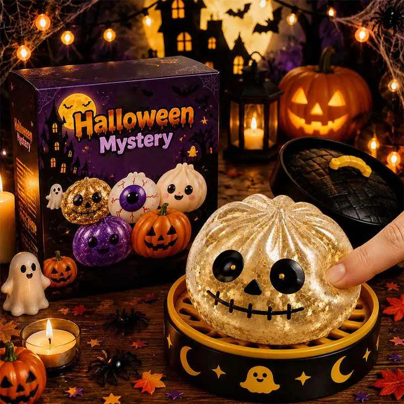 🎃 Halloween Dumpling Squeeze Squishy Toy
