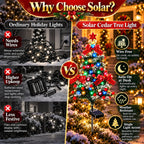 Last Day Promotion! 🔥 Solar Cedar Christmas Tree Lights| Festive Outdoor Holiday Decor ✅️
