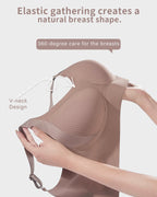 ️Women's Ribbed Push Up Adjustable Wireless Bra