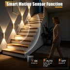 2 Pack Motion Sensor Wall Light, Rechargeable Wall Sconces