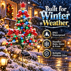 Last Day Promotion! 🔥 Solar Cedar Christmas Tree Lights| Festive Outdoor Holiday Decor ✅️