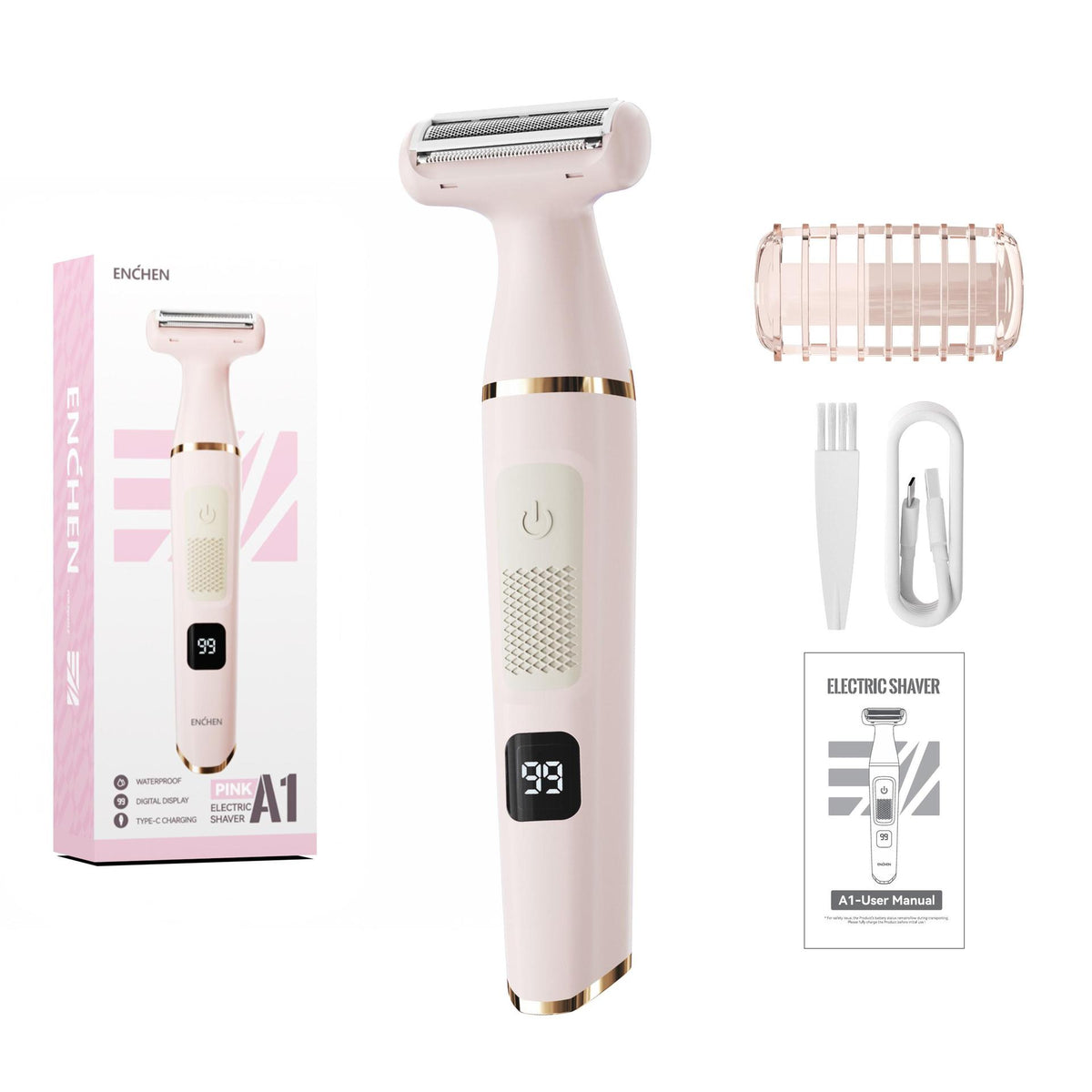 Electric Hair Remover for Underarms, Full Body, and Intimate Areas