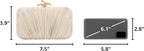 Clutch Purses for Women Evening Bag Pleated Clutch Bag with Chain for Wedding Party