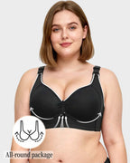 The 5-Piece Set | Wireless Push-Up & Jacquard Lace