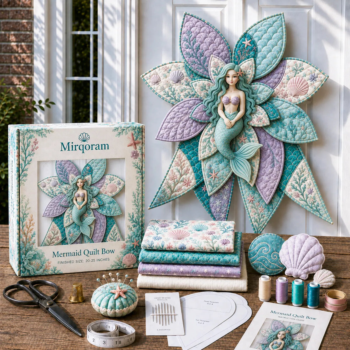 Hummingbird - Handmade Quilted Door Bow DIY Sewing Kit