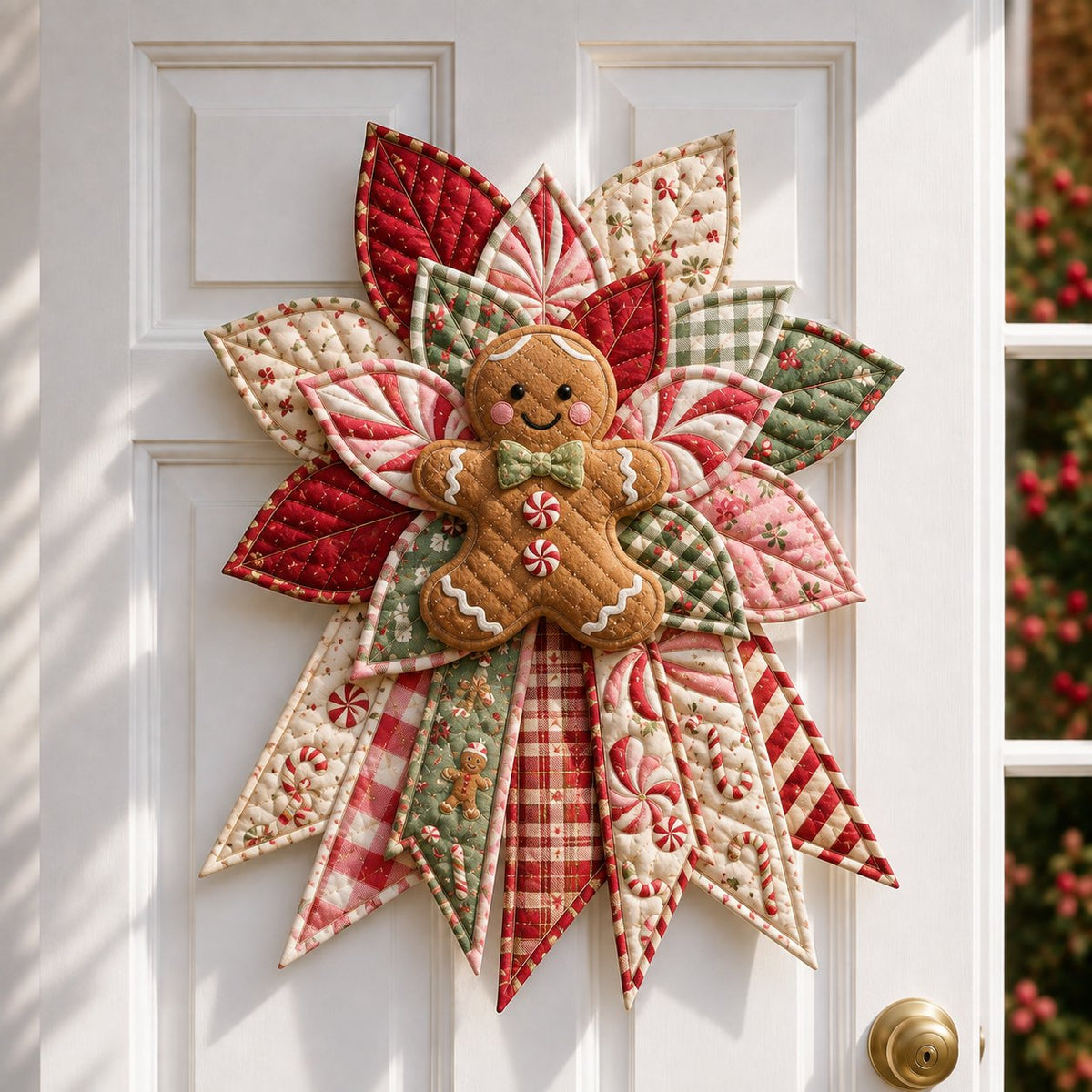 Frosty Snowman Wishes - Oversized Christmas Character Quilted Door Hanger Sewing Kit