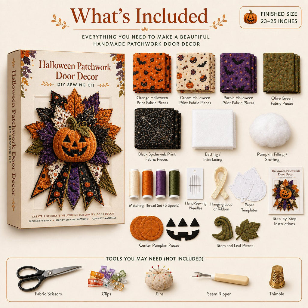 Enchanted Witch Hat - Halloween Handmade Door Bow DIY Sewing Kit