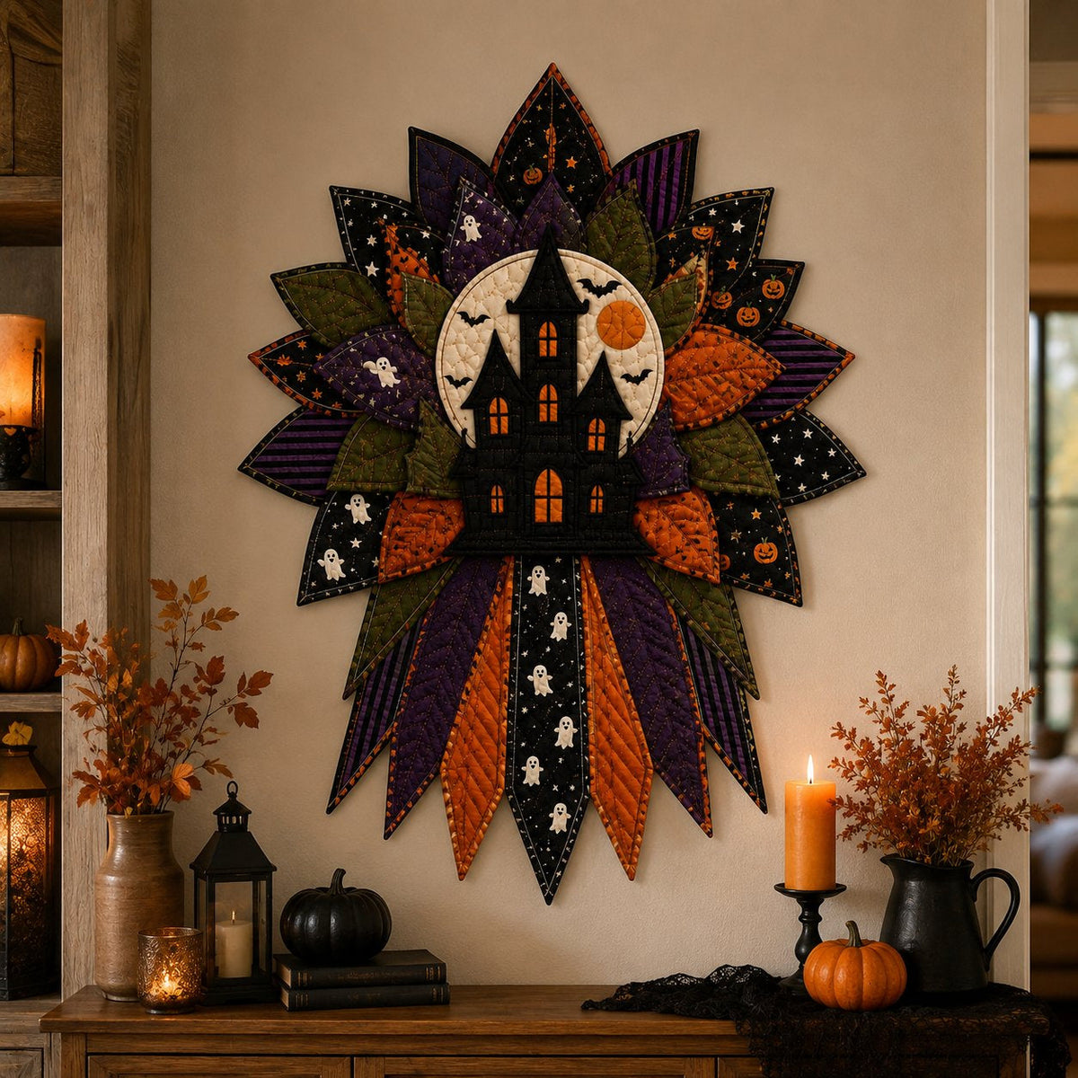 Haunted Manor - Halloween Handmade Door Bow DIY Sewing Kit