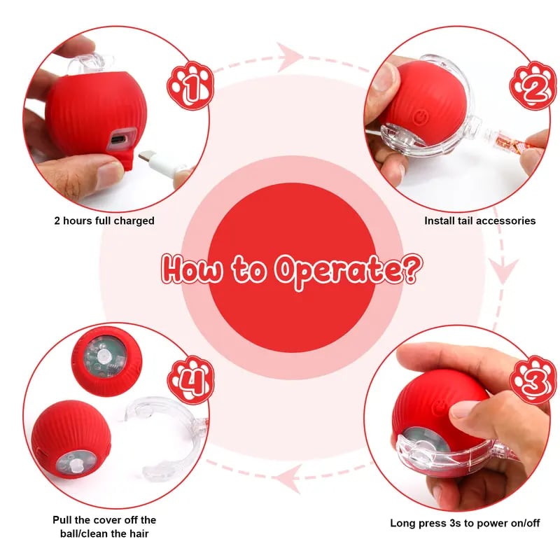 🐱Interactive Ball Toy for Cats & Small Dogs，49% OFF!⚡
