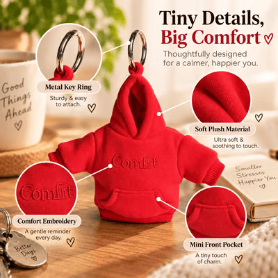 🎁Last Day 49% OFF🔥A Little Squeeze of Calm: Mini Hoodie Stress Ball Keychain 🧸🔑