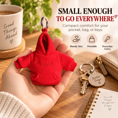 🎁Last Day 49% OFF🔥A Little Squeeze of Calm: Mini Hoodie Stress Ball Keychain 🧸🔑