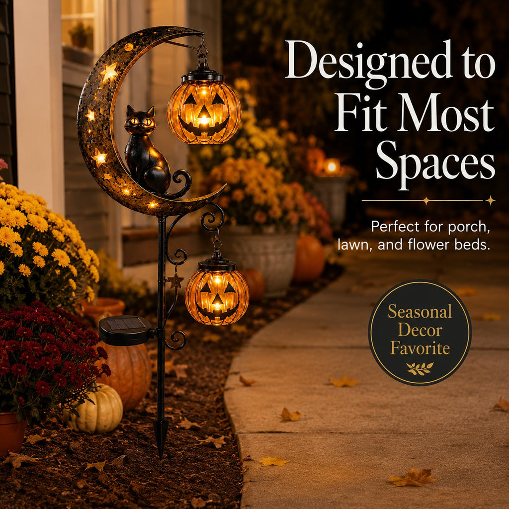 🎃Halloween Early Bird Special Sale 49% OFF-Pumpkin Moon Garden Stake Light