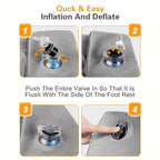 Inflatable cushion and pillow