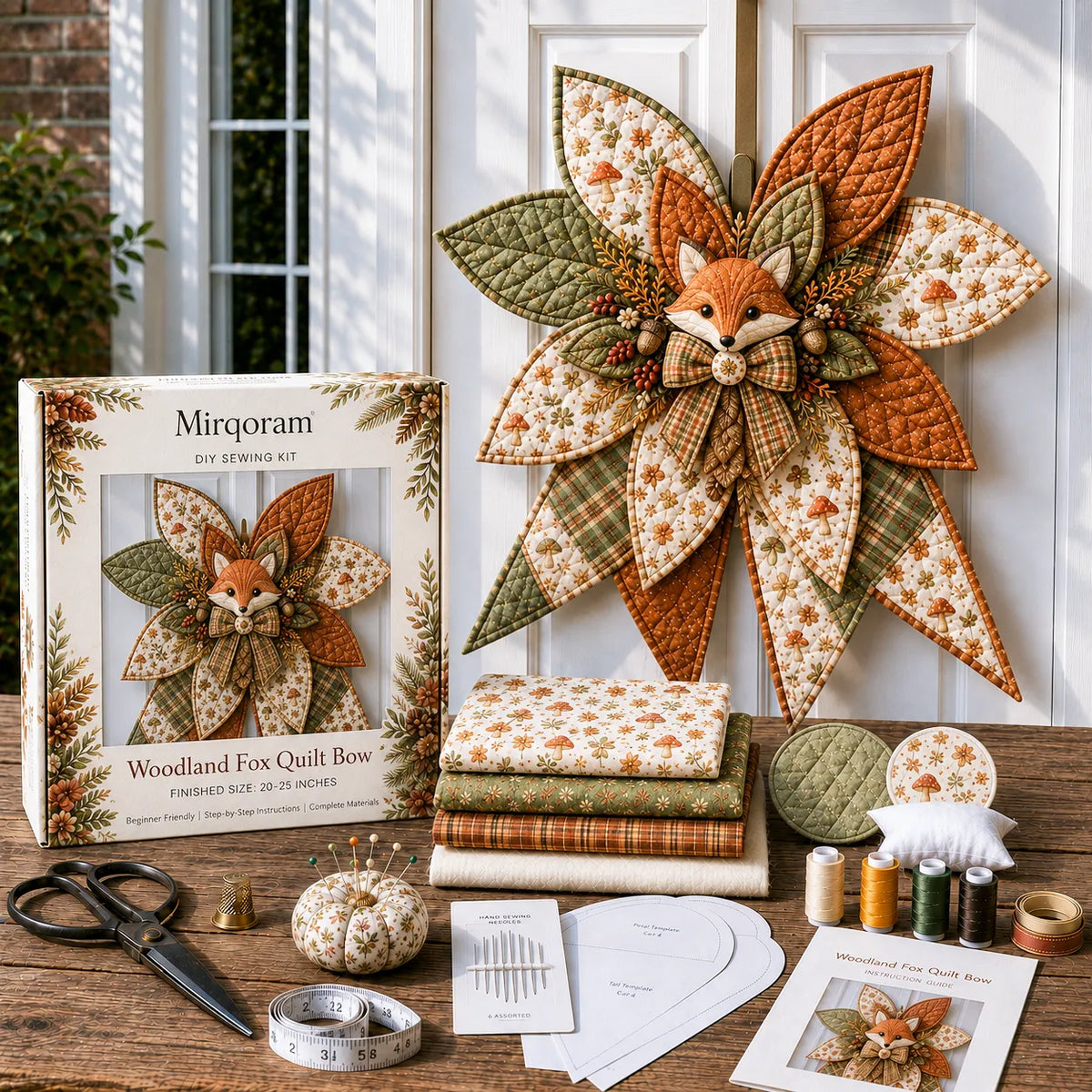 Dachshund - Handmade Quilted Door Bow DIY Sewing Kit