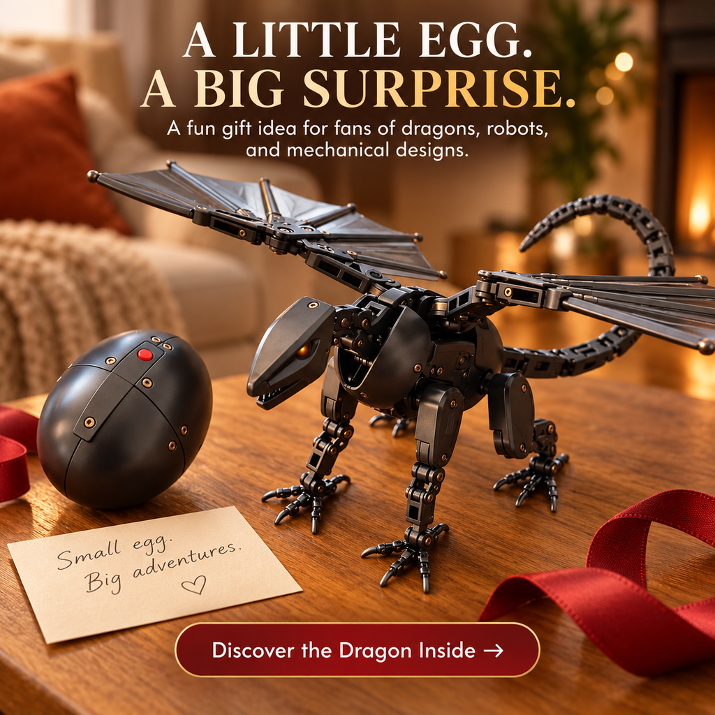 🥚🐉 DragonMorph – Egg to Dragon Transforming Mechanical Toy