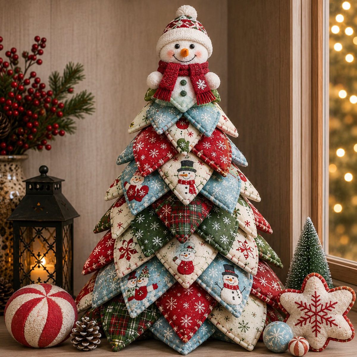 🦌 Classic Reindeer DIY Quilted Christmas Tree Kit