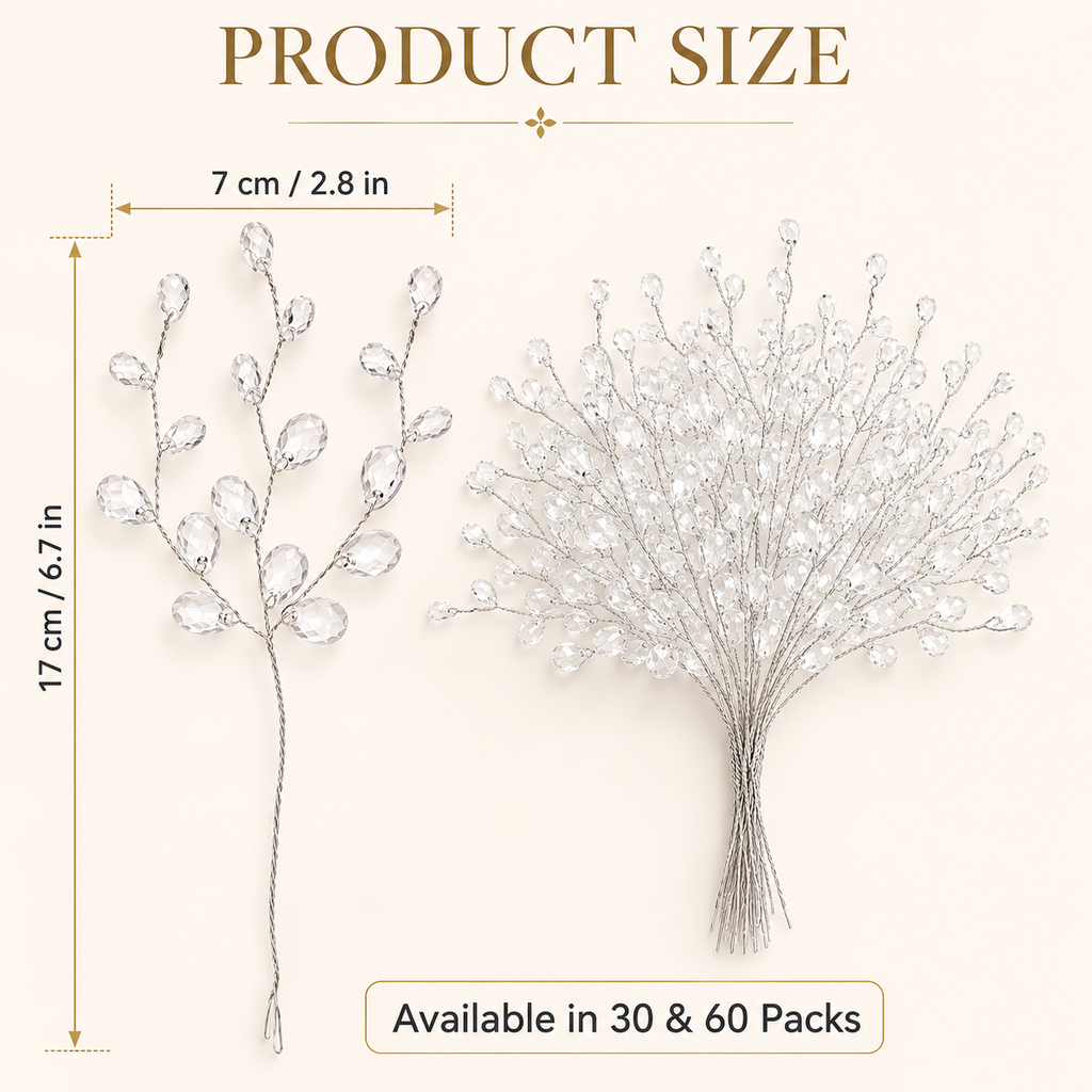 Crystal Drop Christmas Tree Branches