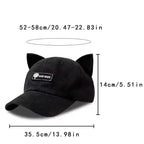 Men's Korean-Style Pilot Baseball Cap with Curved Visor