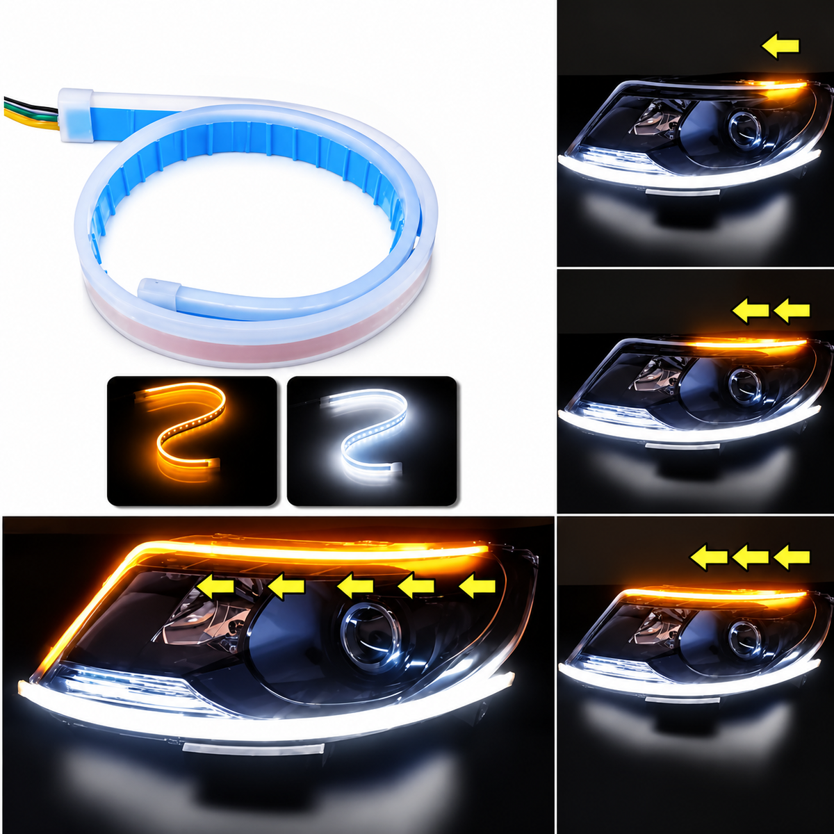⏳Limited-time 50% off⏰Flexible Car LED Flow Type Auto Signal Light (2 Pcs)🚗💡