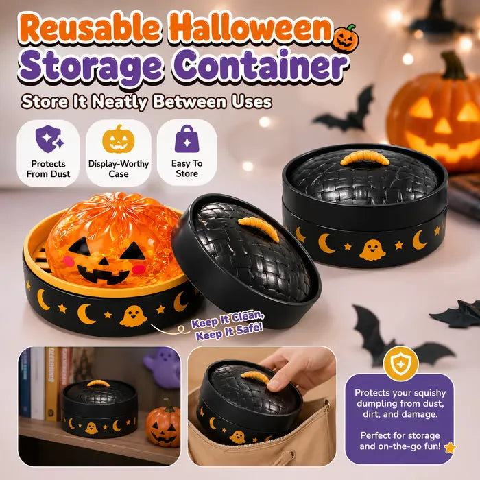 🎃 Halloween Dumpling Squeeze Squishy Toy
