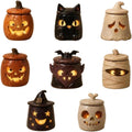 Cozy Monster Tealight Lantern, Handmade Resin Candle Holder