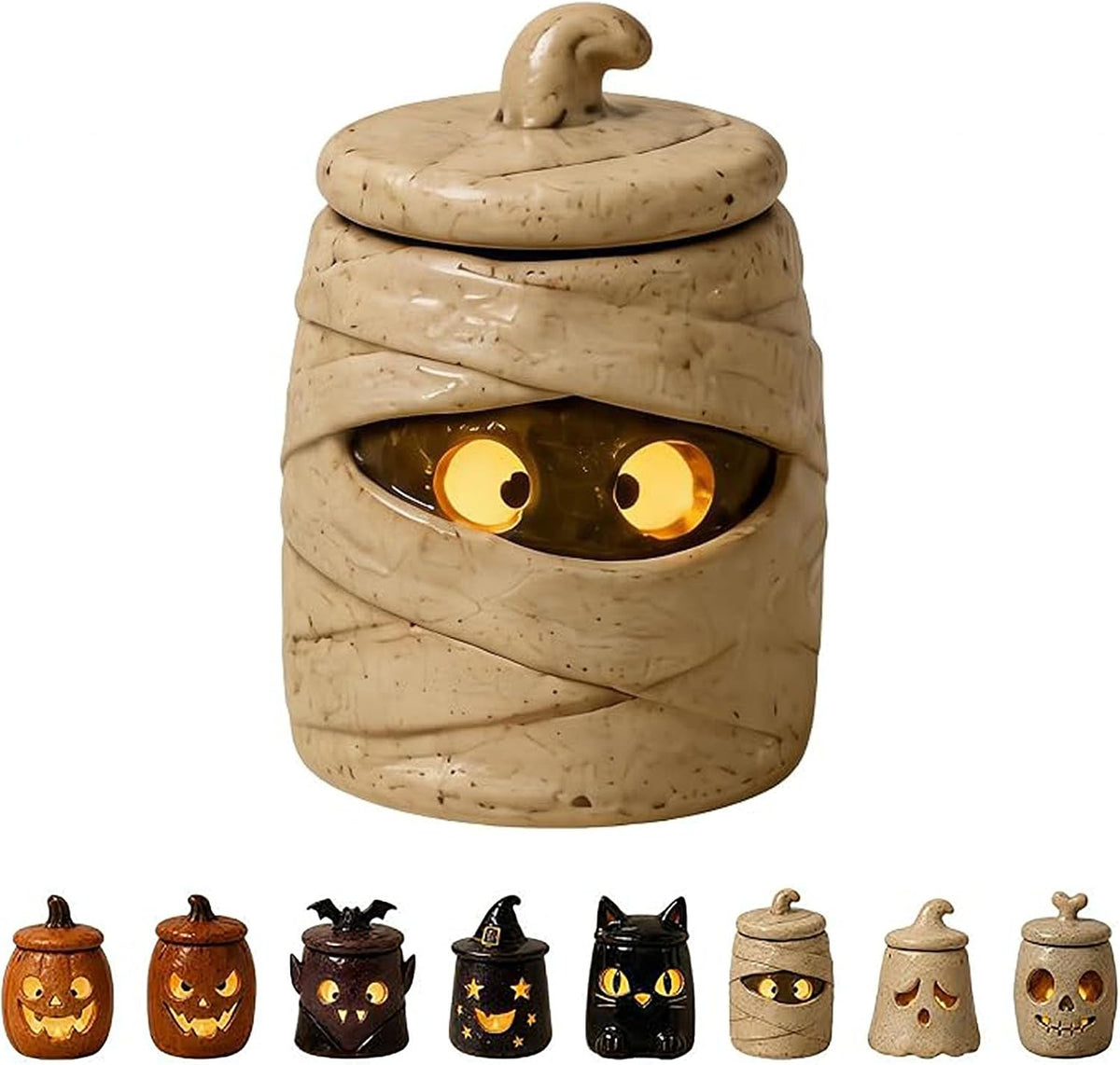 Cozy Monster Tealight Lantern, Handmade Resin Candle Holder