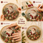 🔥Last Day 49% OFF - 🌸🌻🍂🎄 Four Seasons & Holiday Pearl Art Hanging Wreath Kit ✨