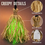 🧙 Bring Your Garden to Life This Halloween – Animated Witch Broom with Lights & Spooky Sounds. 49% Off. UK Stock