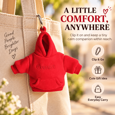 🎁Last Day 49% OFF🔥A Little Squeeze of Calm: Mini Hoodie Stress Ball Keychain 🧸🔑