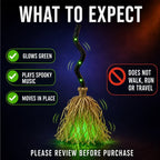🧙 Bring Your Garden to Life This Halloween – Animated Witch Broom with Lights & Spooky Sounds. 49% Off. UK Stock