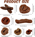 😂7 Pcs Fake Poop, Realistic Prank Poop