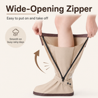 Unisex High-Cuff Rain Shoe Covers – Waterproof & Non-Slip