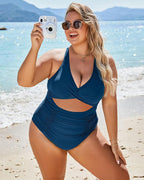 One Piece Swimsuits Push Up Tummy Control Bathing Suits